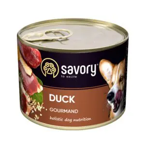 Вологий корм Savory Gourmand Duck для собак качка