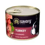 Вологий корм Savory Dog Gourmand Turkey паштет з індичкою для собак