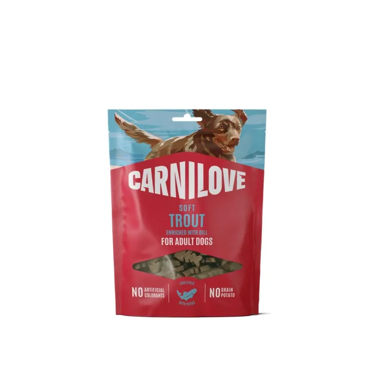 М'які ласощі для собак Carnilove з фореллю та кропом, 200 г