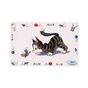 Килимок під миску Trixie Comic Cat для котів, 44х28 см