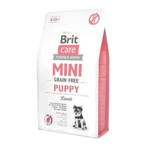 Сухий корм Brit Care Mini Grain Free Puppy для цуценят малих порід з ягням