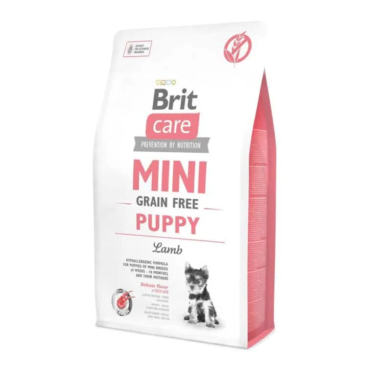Сухий корм Brit Care Mini Grain Free Puppy для цуценят малих порід з ягням