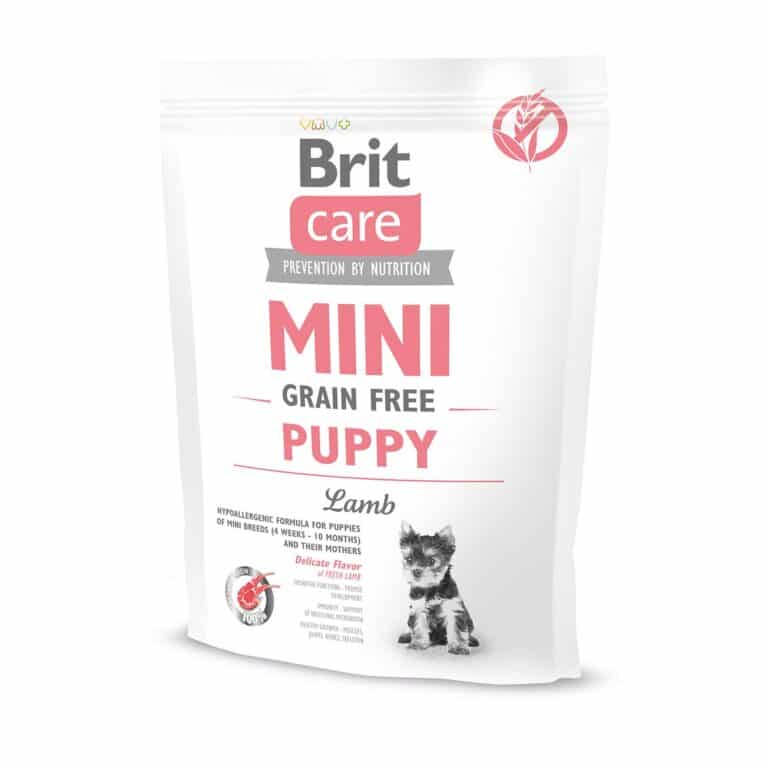 Сухий корм Brit Care Mini Grain Free Puppy для цуценят малих порід з ягням
