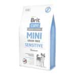 Беззерновой корм для взрослых собак миниатюрных пород с чувствительным пищеварением Brit Care Sensitive Grain Free с олениной