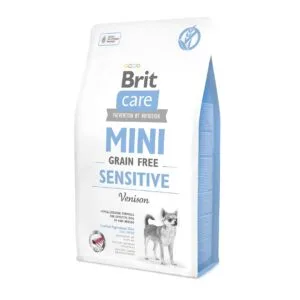 Сухий корм Brit Care Sensitive Grain Free для дорослих собак мініатюрних порід беззерновий з олениною