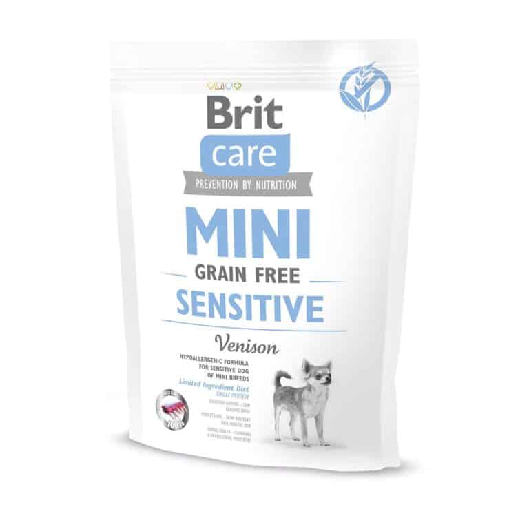 Сухий корм Brit Care Sensitive Grain Free для дорослих собак мініатюрних порід беззерновий з олениною