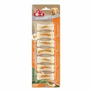 Ласощі 8in1 Strong XS кістка з куркою для собак, 7 шт