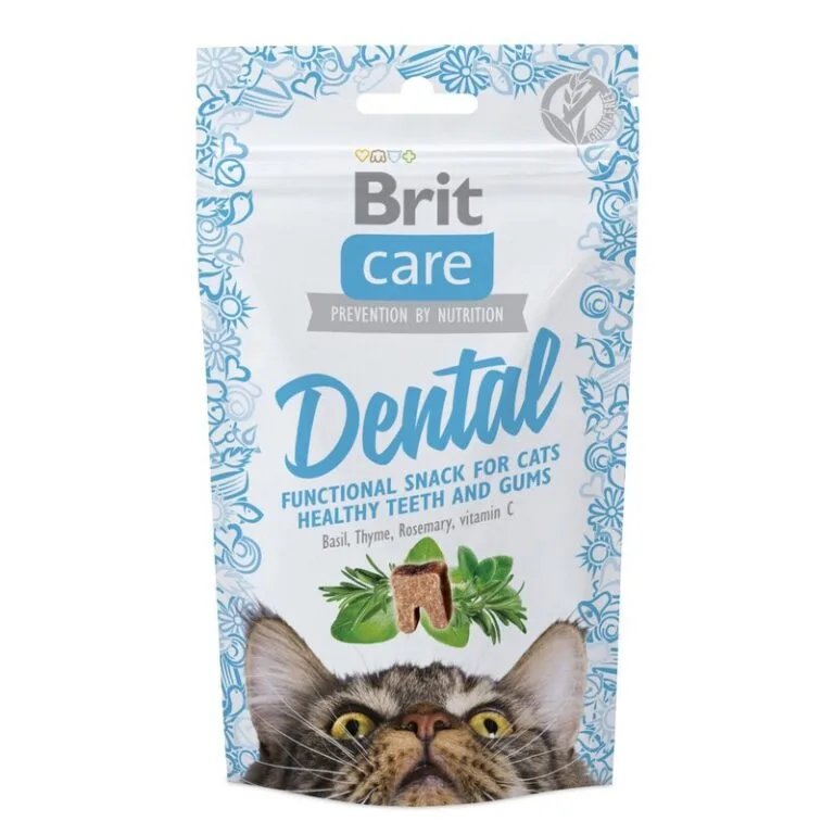 Ласощі Brit Care Dental з індичкою для котів, 50 г