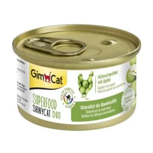 Вологий корм GimCat Shiny Cat Superfood з куркою і яблуком для котів, 70 г