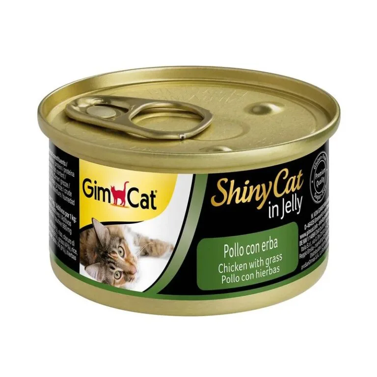 Вологий корм GimCat Shiny Cat з куркою і травою для котів, 70 г