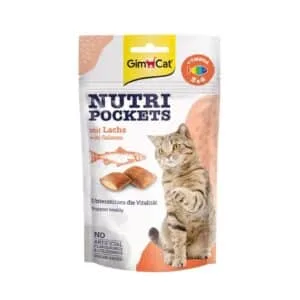 Ласощі GimCat Nutri Pockets з лососем для котів, 60 г