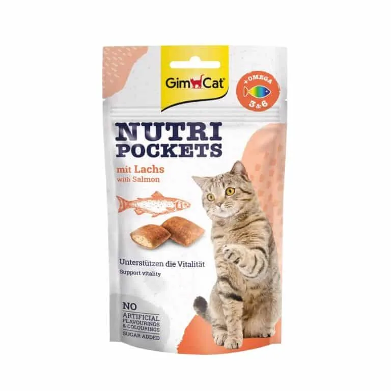 Ласощі GimCat Nutri Pockets з лососем для котів, 60 г