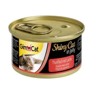 Вологий корм для котів GimCat Shiny Cat з тунцем і лососем, 70 г