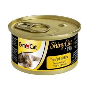 Вологий корм для котів GimCat Shiny Cat з тунцем і сиром, 70 г