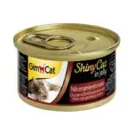 Вологий корм для котів GimCat Shiny Cat з куркою і креветками, 70 г