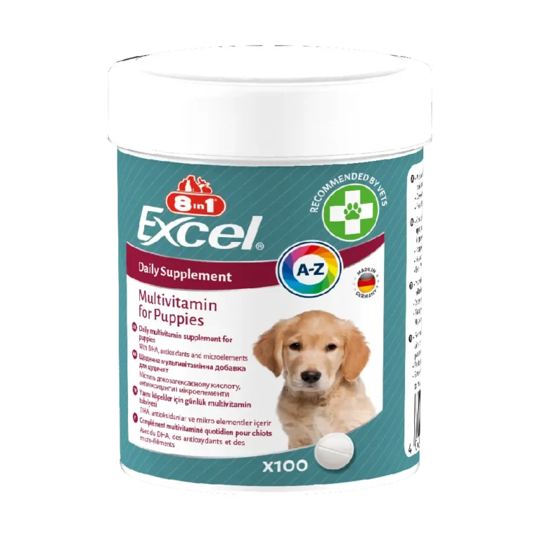 Вітаміни для цуценят та молодих собак 8in1 Excel Multi Vitamin Puppy мультивітамін, 100 шт
