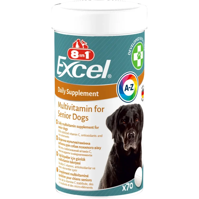 Вітаміни для собак похилого віку 8in1 Excel Multi Vitamin Senior мультивітамін, 70 шт