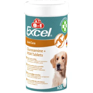 Вітаміни 8in1 Excel Glucosamine + MSM для суглобів собак, 55 шт