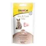 Ласощі GimCat Skin & Coat Tabs для шкіри та шерсті котів, 40 г