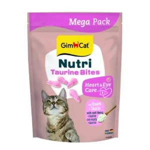 Ласощі GimCat Nutri Taurine Bites Quark з сиром для котів, 425 г