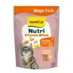 Вітамінізовані ласощі для котів GimCat NUTRI MULTI-VITAMIN BITES HUHN мультивітамін зі смаком курки, 425г
