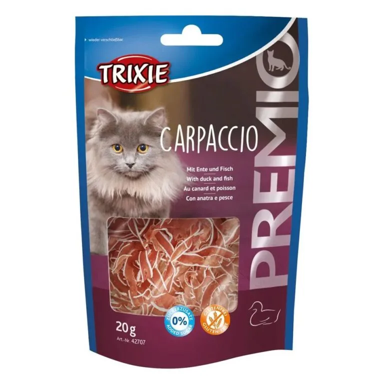 Ласощі Trixie Premio Carpaccio з качкою і рибою для котів, 20 г