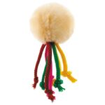 Іграшка для котів Природа М'яч з мотузками на гумці 5 см (плюш)