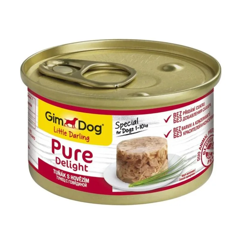 Вологий корм GimDog LD Pure Delight з тунцем і яловичиною для собак, 85 г