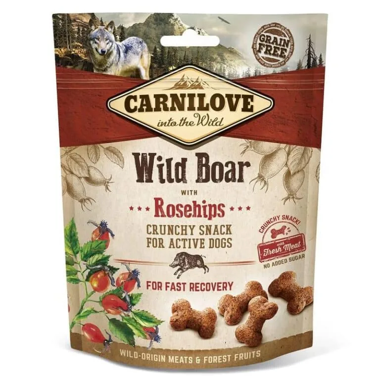 Ласощі Carnilove Dog Crunchy Snack дикий кабан, шипшина для собак, 200g