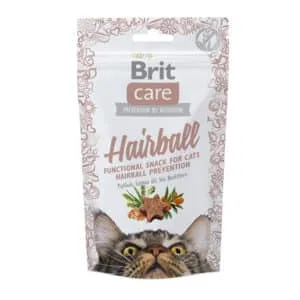 Ласощі Brit Care Hairball з качкою для котів, 50 г