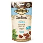 Ласощі Carnilove Cat Semi Moist Snack сардина, петрушка для котів, 50g