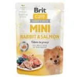 Вологий корм Brit Care Mini з кроликом і лососем для собак малих порід, 85 г