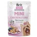 Вологий корм Brit Care Mini з куркою і тунцем для собак малих порід, 85 г