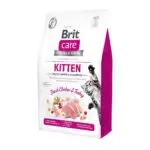 Сухий корм для кошенят Brit Care Cat GF Kitten Growth & Developmen з куркою та індичкою