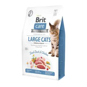 Сухий корм Brit Care Cat GF Large cats Power & Vitality з качкою та куркою для котів