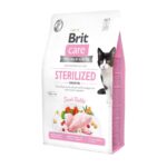 Сухой корм для стерилизованных котов с чувствительным пищеварением Brit Care Cat GF Sterilized Sensitive с кроликом