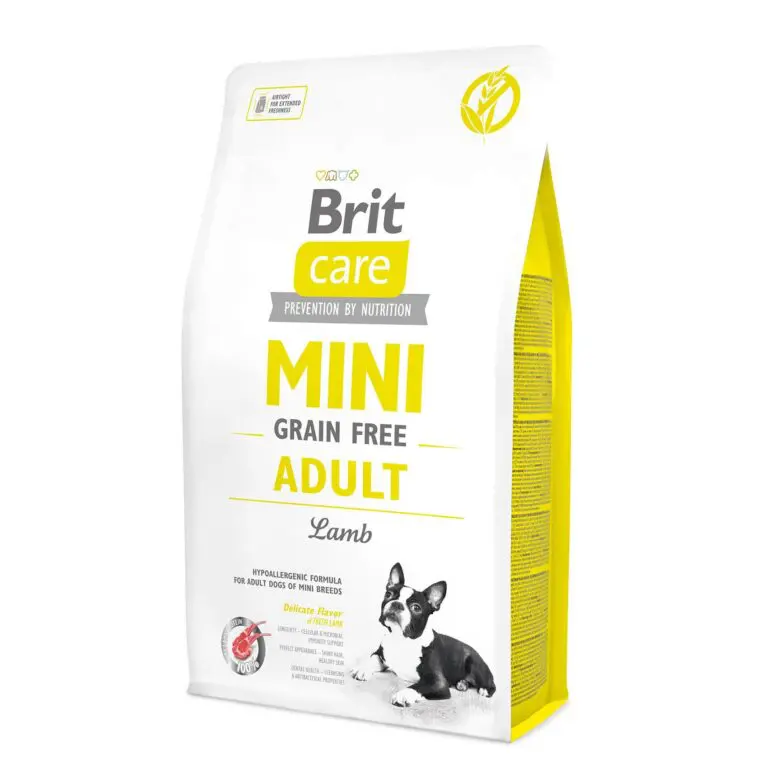 Сухий корм Brit Care Mini Grain Free Adult для дорослих собак мініатюрних порід беззерновий з ягням