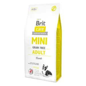 Сухий корм Brit Care Mini Grain Free Adult для дорослих собак мініатюрних порід беззерновий з ягням