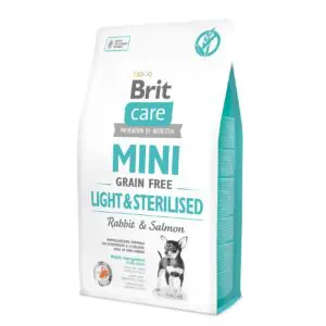 Сухий корм Brit Care Mini Light & Sterilised з кроликом і лососем для собак