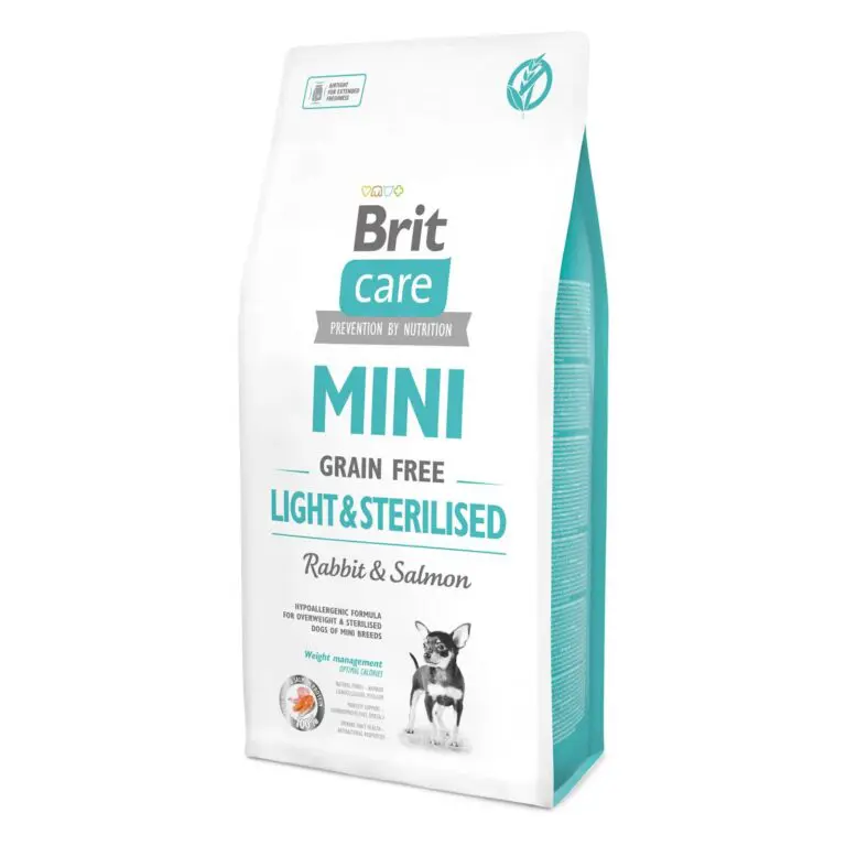 Сухий корм Brit Care Mini Light & Sterilised з кроликом і лососем для собак