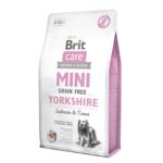 Беззерновий корм для дорослих собак породи йоркширський тер'єр Brit Care Mini Grain Free Yorkshire з лососем та тунцем