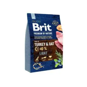 Сухий корм Brit Premium Light з індичкою для собак