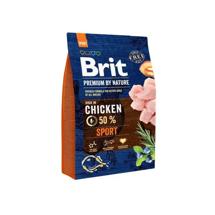 Сухий корм Brit Premium Sport з куркою для собак