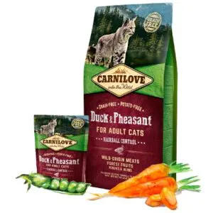 Сухий корм для котів Carnilove Cat Duck & Pheasant Hairball Control з качкою і фазаном