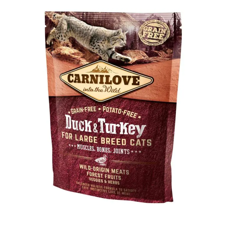 Сухий корм для дорослих котів великих порід Carnilove Cat Adult Large Duck & Turkey з качкою і індичкою