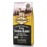 Сухий корм Carnilove Fresh Chicken & Rabbit з куркою і кроликом для дорослих собак