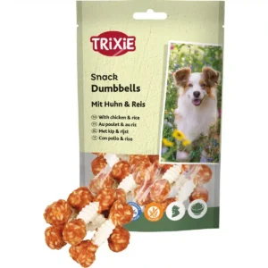 Ласощі Trixie Chewing Dumbbells з куркою і рисом для собак, 100 г, 6 шт
