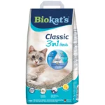 Наповнювач туалету для кішок Biokat Classic Fresh 3in1 Cotton Blossom 10 кг (бентонітовий)