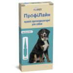 Краплі на холку для собак «ПрофіЛайн» від 20 до 40 кг, 4 піпетки (від зовнішніх паразитів)