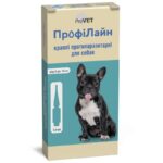 Краплі на холку для собак «ПрофіЛайн» від 4 до 10 кг, 4 піпетки (від зовнішніх паразитів)